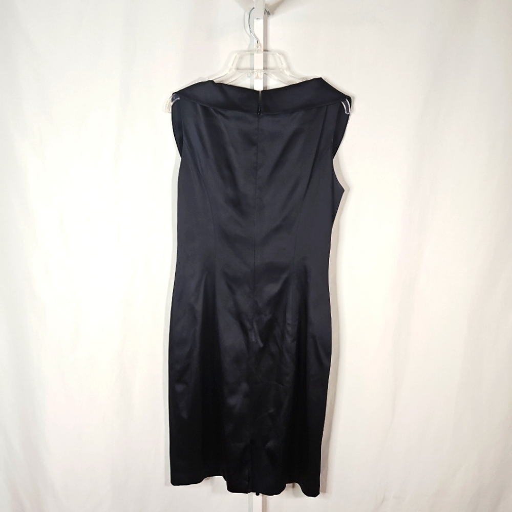 Kay Unger Navy Blue Cocktail Dress Sz 12 - Picture 6 of 7